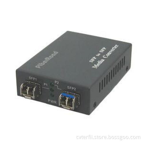 Single Mode 10G Media Converter 1.25Gbps , Optical To Elect